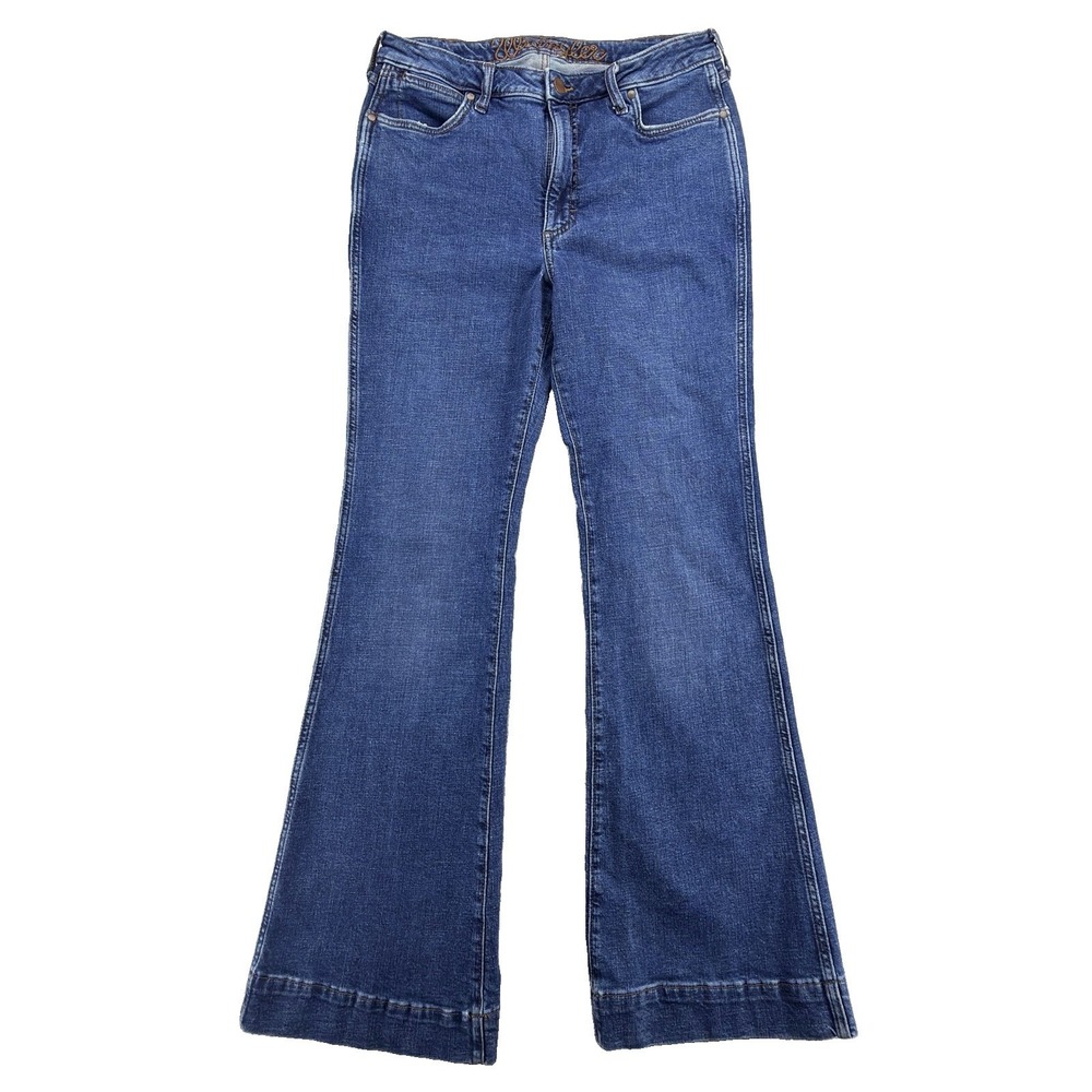 Wrangler Bailey High Rise Trouser Jeans Womens 32x34 (32x33) Flare Bell Bottom